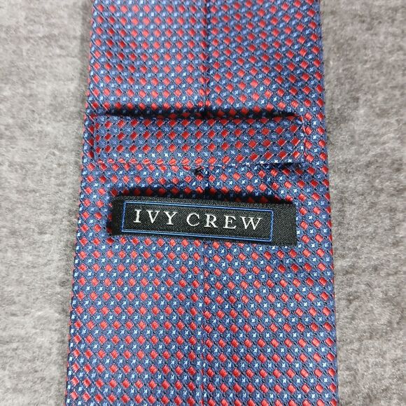 Ivy Crew Maroon Hand Made 100% Polyester Men’s Neck‎ Tie Made In China - Picture 5 of 10